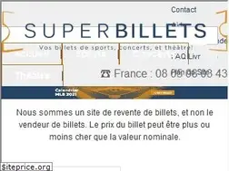 Sites similar to superbillets.com