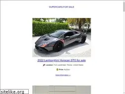 Sites similar to supercars-for-sale.com