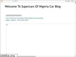 Sites similar to supercarsofnigeria.blogspot.com