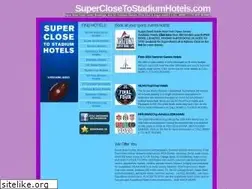 Sites similar to superclosetostadiumhotels.com