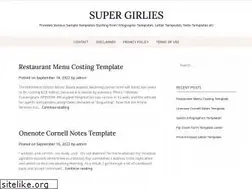 Sites similar to supergirlies.com
