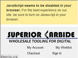 Sites similar to superiorcarbide.com