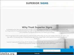 Sites similar to superiorsigns.net