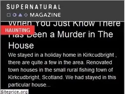 Sites similar to supernaturalmagazine.com