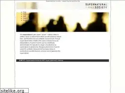 Sites similar to supernaturalsociety.com