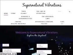 Sites similar to supernaturalvibrations.com