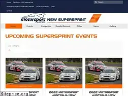 Sites similar to supersprintnsw.com