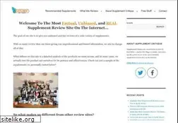 Sites similar to supplementcritique.com