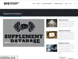Sites similar to supplementdatabase.com