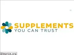 Sites similar to supplementsyoucantrust.com
