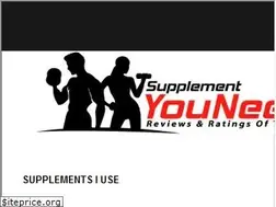 Sites similar to supplementyouneed.com