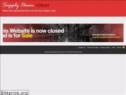 Sites similar to supplychainforum.com