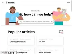 Sites similar to support.tiktok.com