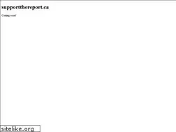 Sites similar to supportthereport.ca