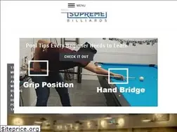 Sites similar to supremebilliards.com