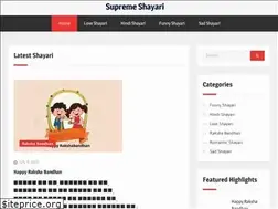 Sites similar to supremeshayari.com