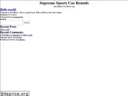Sites similar to supremesportscarrentals.com.au