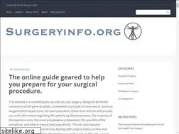 Sites similar to surgeryinfo.org