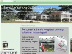Sites similar to suriname-mirror.blogspot.com