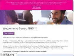 Sites similar to surreynhs111.nhs.uk