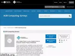 Sites similar to surveys.acm.org