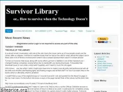 Sites similar to survivorlibrary.com