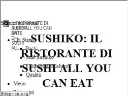 Sites similar to sushiko.it