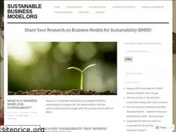 Sites similar to sustainablebusinessmodel.org