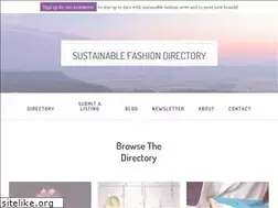 Sites similar to sustainablefashiondirectory.com