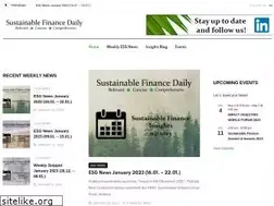 Sites similar to sustainablefinancedaily.com