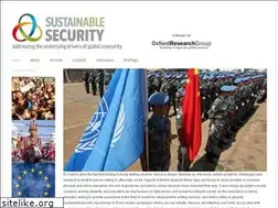 Sites similar to sustainablesecurity.org