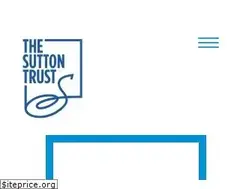 Sites similar to suttontrust.com