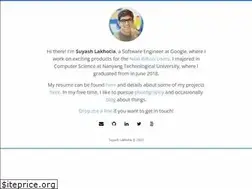 Sites similar to suyashlakhotia.com