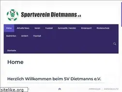 Sites similar to sv-dietmanns.de