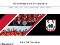 Sites similar to sv-geisingen.de