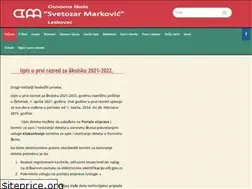 Sites similar to svetozarmarkovic.edu.rs