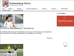 Sites similar to svhohenlimburg1910.de