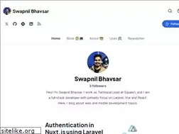Sites similar to swapnil.dev