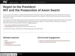 Sites similar to swartz-report.mit.edu