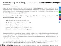 Sites similar to swayamvaraparvathi.org