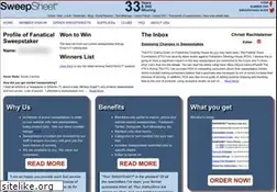 Sites similar to sweepsheet.com