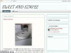 Sites similar to sweetandsimple47.blogspot.com