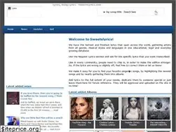 Sites similar to sweetslyrics.com