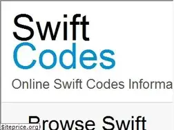 Sites similar to swiftcodes.info