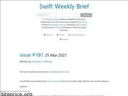Sites similar to swiftweekly.github.io