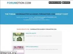 Sites similar to swordmasteryacademy.forumotion.com