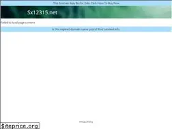 Sites similar to sx12315.net