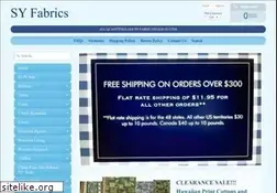 Sites similar to syfabrics.com