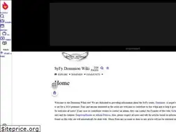 Sites similar to syfy-dominion.wikia.com