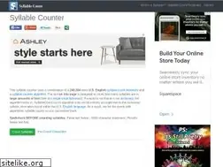 Sites similar to syllablecount.com